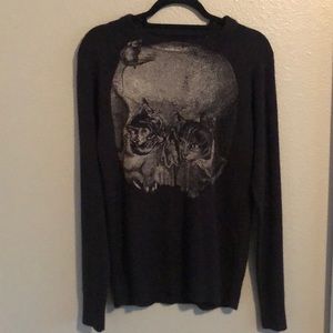 Kitten/Skull Black Sweater